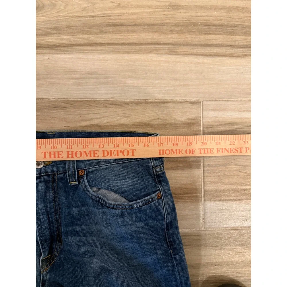 Lucky Brand Mens Made In America Straight Leg Blue Jeans Size 33 Regular Inseam